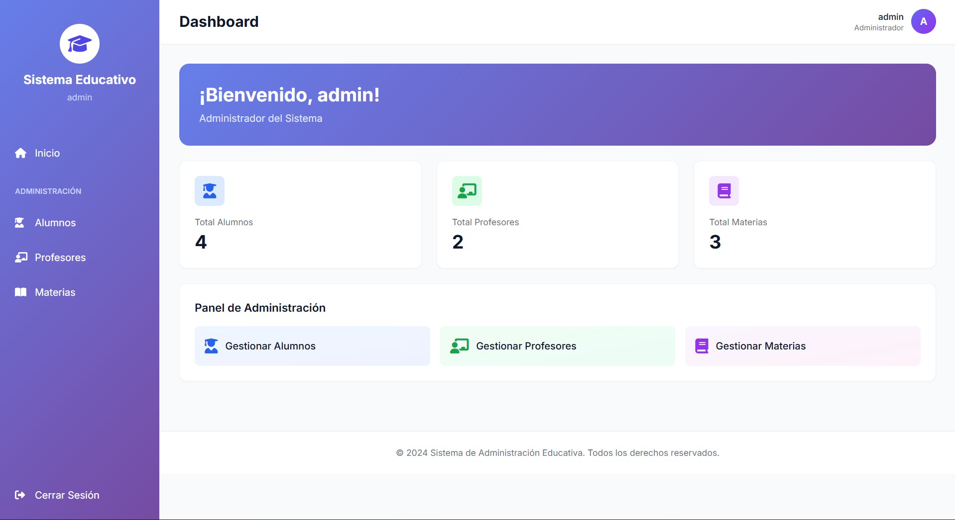 GestorAlum — Gestión Académica captura 7