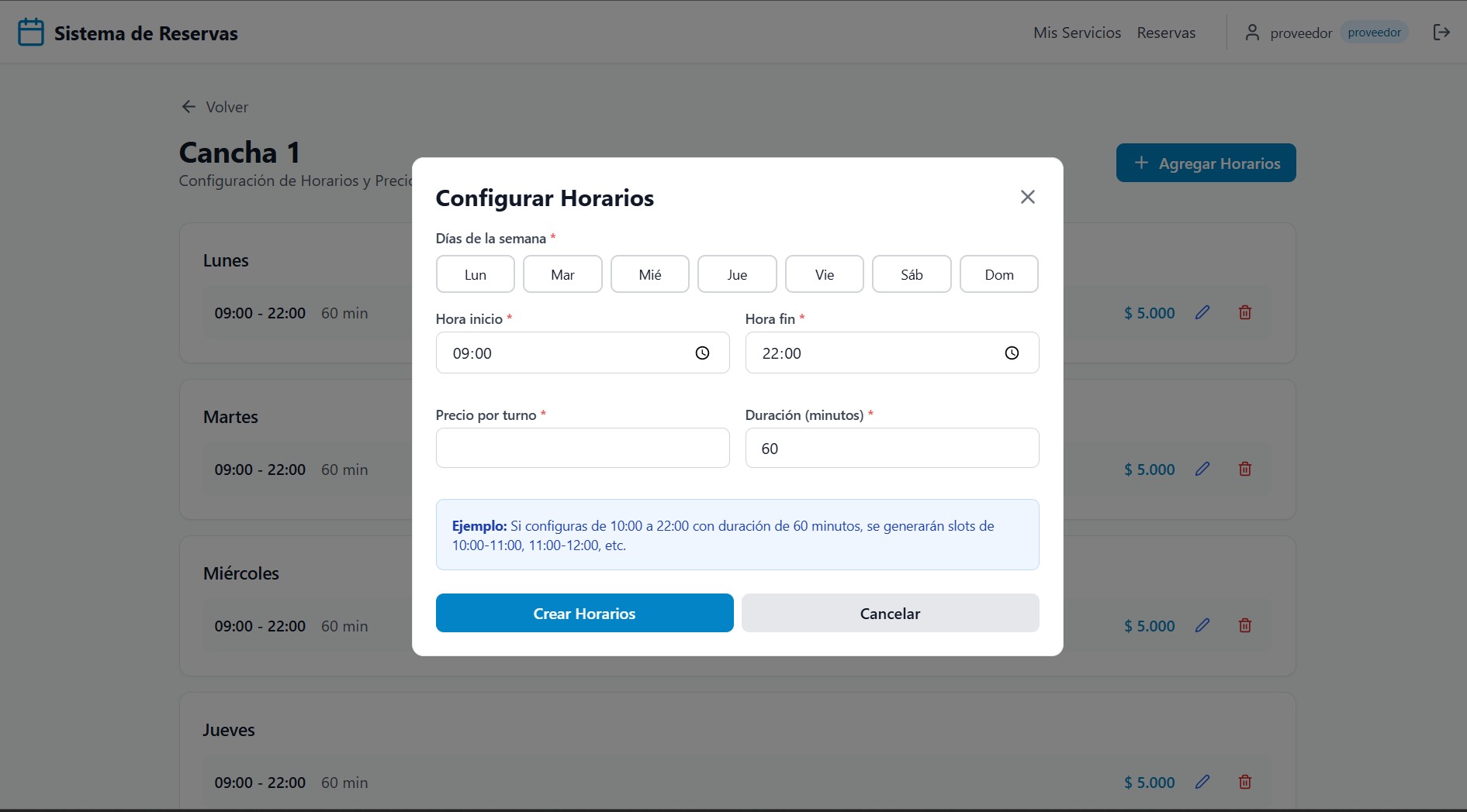 Sistema de Gestión de Turnos captura 3